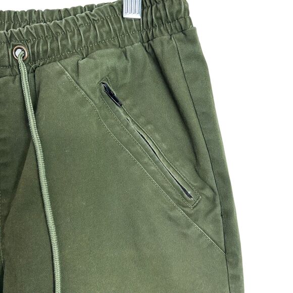 Killion Brand Twill Tracker Pants Olive Green Medium Joggers Zippered Moto - Picture 8 of 10